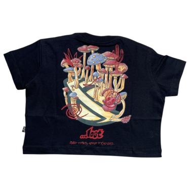 Imagem de Cropped Lost 2251.3002C Mushroom - Preto Tamanho:G-Feminino