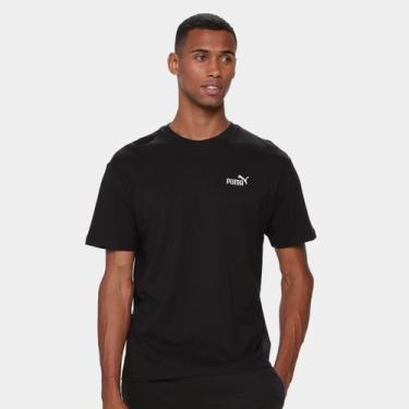 Imagem de Camiseta Puma Ess Relaxed Small No. 1 Masculina, Preto, G