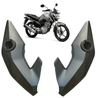 Imagem de Carenagem Bananinha Farol Lateral Cg Honda Start Fan 160 Cinza Tornado