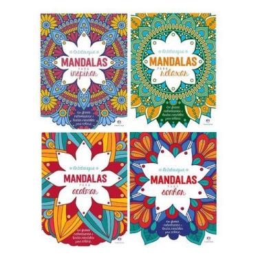 Imagem de Kit c/8 livros para colorir - mandalas arteterapia antiestresse - EDIT