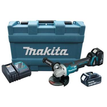 Imagem de Esmerilhadeira makita angular 125mm a bateria 18v 3a