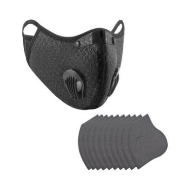 Imagem de Máscara Facial Reutilizável E Lavável Para Ciclismo Masculina Com Filt