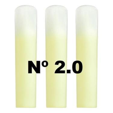 Imagem de Cx 3 Palhetas Acrílicas para Clarinete Riga Nº 1.5 / 2.0 / 2.5