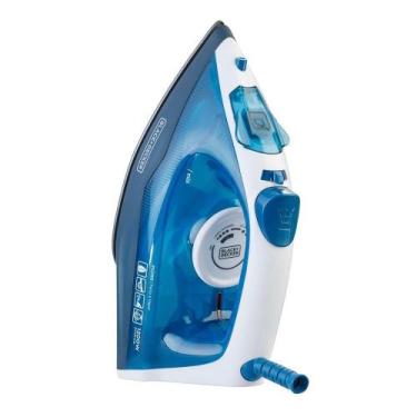 Imagem de Ferro Vapor Black & Decker FX2150 - Base Antiaderente, Azul, 1200W - B
