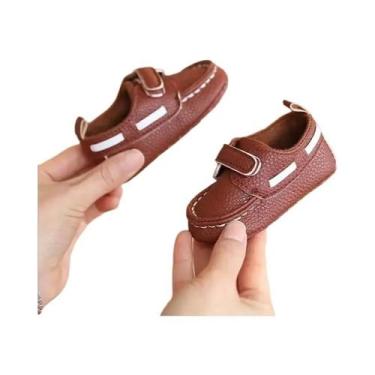 Imagem de Sapatos Formais Para Bebês Meninos Recém-Nascidos Em Couro PU Para Pri