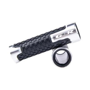 Imagem de Manoplas De Guidão CNC Em Alumínio E Borracha Para Suzuki GSR 750 600 