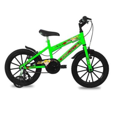 Imagem de Bicicleta Infantil Joy Aro 16 V-Brake Verde Kawasaki Free Action