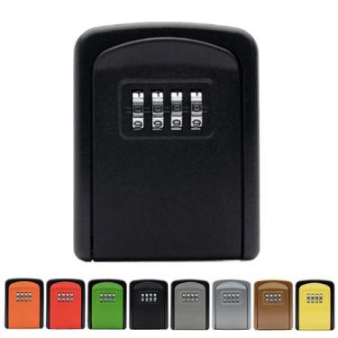 Imagem de Cadeado Metal Mini Cofre Parede Guarda Chaves Casa Pousada Airbnb - Ge
