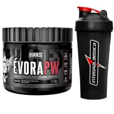 Imagem de Evora Pré Treino 150g + Coqueteleira Preta Integralmedica, Uva