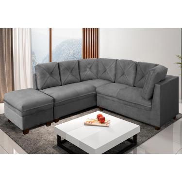 Sofa de canto ane com puff: Ofertas com os Menores Preços no Buscapé