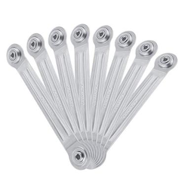 Imagem de L Continue Glider Bracket Hardware, Distância Central de Hardware 7-1/2" e Diâmetro do Furo do Parafuso 1/4"., Bright Galvanizing