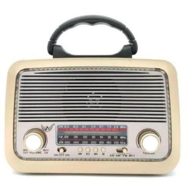 Imagem de Rádio Vintage Am Fm Sw Usb Pen Drive Aux P2 Bluetooth