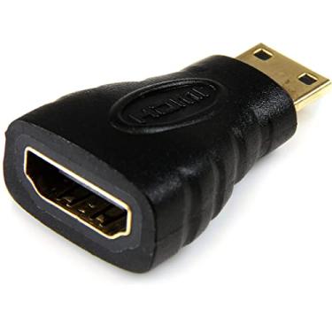 Imagem de StarTech.com HDACFM Mini adaptador HDMI para HDMI - HDMI fêmea para mini HDMI macho para câmera para uma TV ou monitor de alta definição