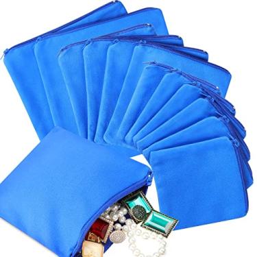 Imagem de 12 peças de sacos de prata com zíper para armazenamento de joias antimanchas prata bolsas de proteção antimanchas prata joias sacos de prevenção de manchas bolsas de pano esterlina para joias colar pulseira brincos anel, Metal, Opala