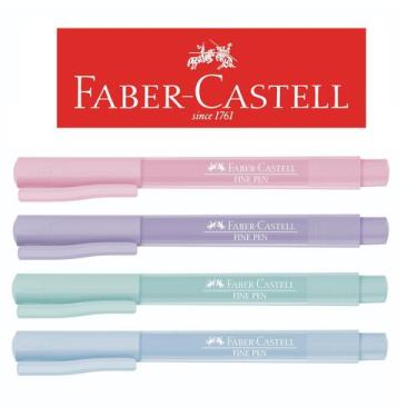 Imagem de Canetas Fine Pen Colors Pastel Faber-Castell - Faber Castell