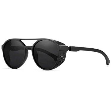 Imagem de Óculos de Sol KDEAM Steampunk Moda Casual Oculos Escuro com Proteção Uv400 Anti-Reflexo Polarizados KD9092 Preto
