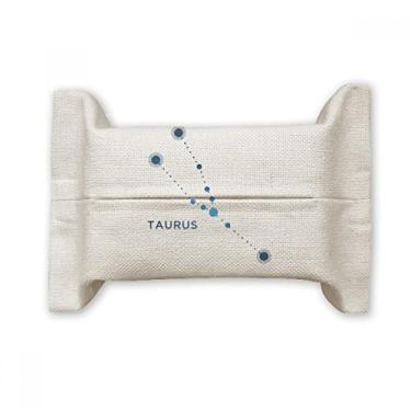 Imagem de Bolsa de linho de algodão com símbolo do zodíaco da constelação Taurus