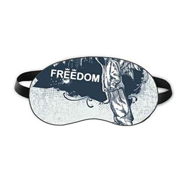 Imagem de Hip-Hop Freedom Religion Angel Pattern Sleep Eye Shield Soft Night Blinfold Shade Cover