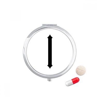 Imagem de Numerais romanos, um em preto, porta-comprimidos, caixa de armazenamento de remédios