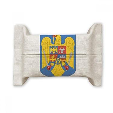 Imagem de Bolsa de linho de algodão com emblema nacional da Romênia