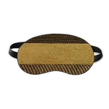 Imagem de Tecido linho, barra tripla, marrom, abstrato, para dormir, tapa-olhos, macio, para noite