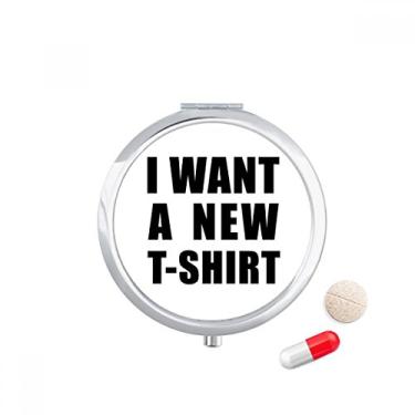 Imagem de Caixa de armazenamento de remédios com bolso I Want A New T-Shirt