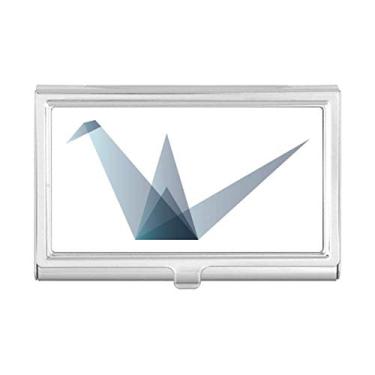 Imagem de Origami — Porta-cartões de visita com formato geométrico de guindaste abstrato