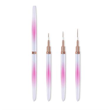 Imagem de JOYID 3 Pçs Conjunto de Pincéis de Unhas e Canetas Pincel Delineador de Unhas Pincel de Gel Ferramenta de Unhas de Acrílico para Pintura em Gel