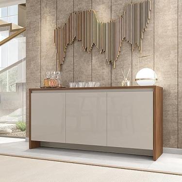 Imagem de Balcão Buffet 3 Portas 1 Gaveta 160cm Madrid Cedro/off White