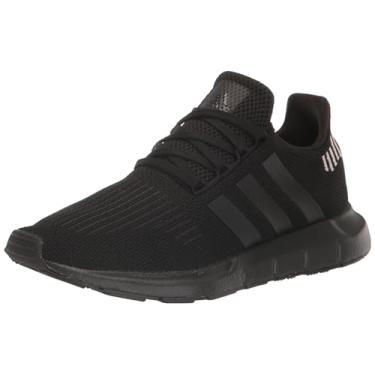 Imagem de adidas Tênis feminino Swift Run Legacy, Núcleo preto/preto/quartzo maravilha, 9.5