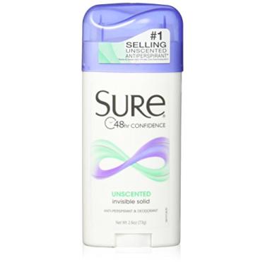 Imagem de Sure Invisível, sólido, antitranspirante e desodorante, sem perfume, 73 g