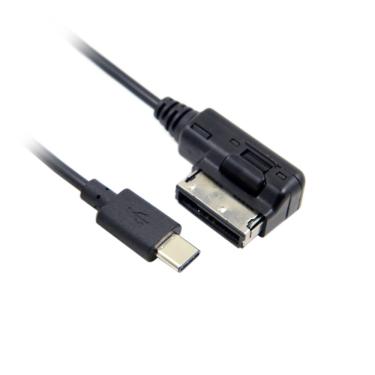 Imagem de Mídia em ami mdi USB-C usb 3.1 tipo c cabo adaptador de carga para carro vw audi 2014 a4 a6 q5 q7 &
