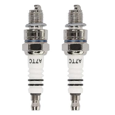 Imagem de YOFMOO 2 peças de vela de ignição A7TC compatível com GY6 50cc-70cc 90cc 110cc 125cc 150cc ATV Scooter Pit Dirt Pocket Racing Mini Super Bike Moped Go Kart Quad Buggy TaoTao motocicleta ATV Quad