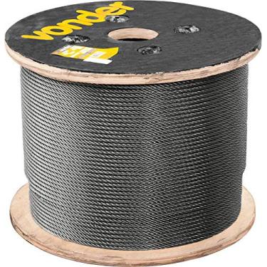 Imagem de Cabo De Aco Polido, Alma De Fibra, 9,53 Mm 3/8, 6 X 25f,