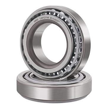 Imagem de XiKe Conjunto de 2 rolamentos de roda SET34 – LM12748/LM12710 – ID 2,14 cm x OD 4,54 cm, rolamento de rolamento cônico e cone, adequado para muitos eixos de carro e reboque.