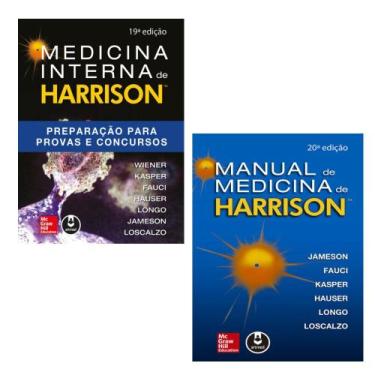 Imagem de Kit 2 Livros: Manual De Medicina De Harrison + Medicina Interna De Har