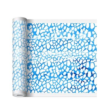 Imagem de PYD Life Hydro Papel com Estampa de Sublimação 38 cm x 12 m Folhas Infusíveis Rolo de Folha de Transferência de Tinta para Copos Cônicos de Sublimação Copo de 118 g com Alça Sublimação Blanks Camisetas Sacos Blue Crack