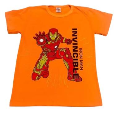 Imagem de Camiseta Infantil Menino Personagens Meia Malha (Homem de Ferro, 8)