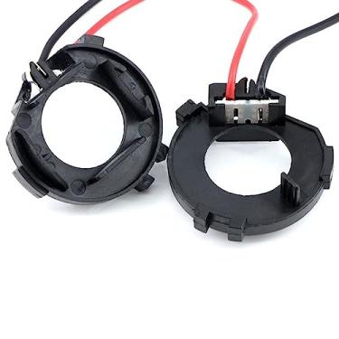 Imagem de IKUESM 50 unidades/lote H7 LED lâmpada clipe retentor adaptador base suporte compatível com VW Golf MK7 Jetta Charente Tiguan peças de reposição produtos automotivos