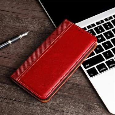 Imagem de Capa tipo carteira para oneplus nord 3 nord 2 2t ce 3 2 5g ce3 ce2 lite, vermelho (1), para oneplus nord ce