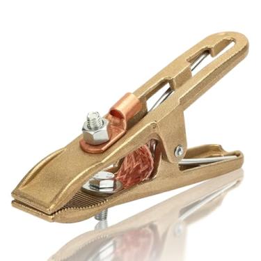 Imagem de Braçadeira de terra de solda em forma de A de latão, braçadeira de solda de 500A, cabo de terra de soldador, grampo de clipe de cobre para máquina de solda