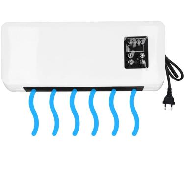 Imagem de Aquecedor Refrigerador Ar Portatil Ventilador Parede Controle Ajuste de Secador Roupa Sala Casa Escritorio Trabalho 