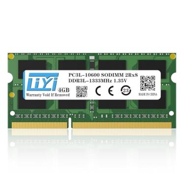 Imagem de LIYI DDR3L 4GB RAM Single 1333MHz PC3 PC3L-10600 CL9 1.35V DRAM SO-DIMM DDR3L RAM 204-Pin 2Rx8 Dual Rank Unbuffered Non-ECC Laptop Notebook PC Computador RAM Módulo Upgrade