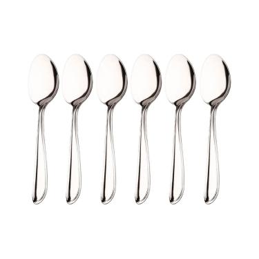 Imagem de Kit 6 Colheres de Sobremesa Hercules Monterrey Aço Inox 1340-004