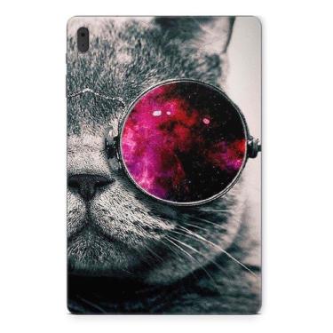 Imagem de Adesivo Galaxy Tab S8 SM-X7068 Gato Cósmico - Skin Zabom