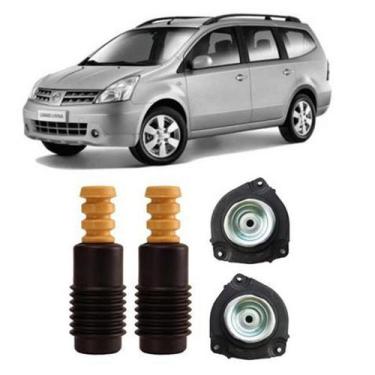 Imagem de Par Coxim Batente Coifa Diant Nissan Grand Livina 2012 2013 - Auto Fle