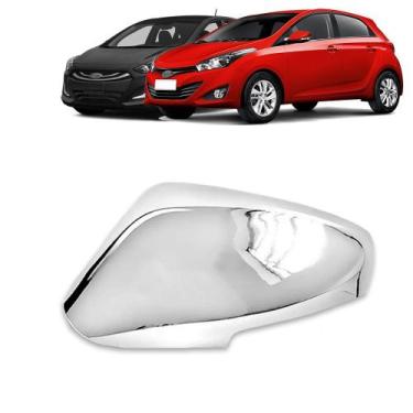 Imagem de Aplique Cromado Capa Retrovisor HB20 2013 a 2019 HB20S HB20X 2014 a 20