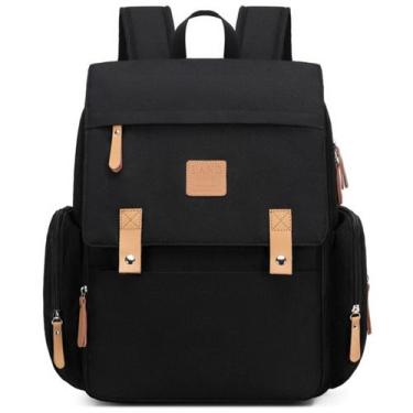 Imagem de Mochila maternidade land luxury preta com trocador, Preto, Original Ba
