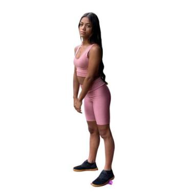 Imagem de Kit 2 Peças Conjunto Short Longo Academia Treino Corrida e Top - Jinki