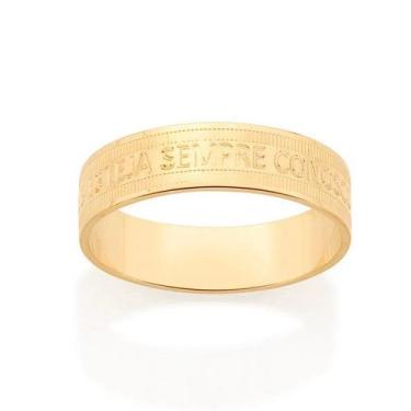 Imagem de Aliança  banhado ouro 3x 24k 18k e 22k  anel de compromisso rommanel r